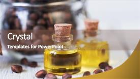  Presentation with fatty acid - Theme having source of essential fatty acid background and a tawny brown colored foreground