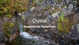  Presentation with water well - Audience pleasing theme consisting of source of mineral curative water backdrop and a tawny brown colored foreground