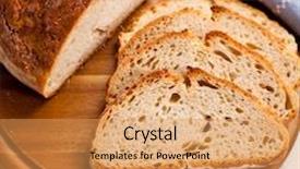  Presentation with bread - Beautiful slides featuring sourdough bread on kitchen board backdrop and a yellow colored foreground