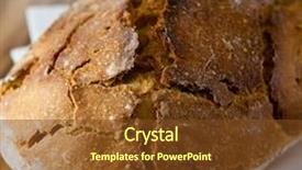  Presentation with bread - Audience pleasing theme consisting of sourdough bread backdrop and a tawny brown colored foreground