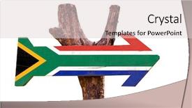  Presentation with old map south africa - PPT layouts featuring south africa flag wooden sign background and a lemonade colored foreground