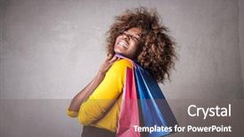  Presentation with mystery shopping - Audience pleasing presentation theme consisting of south african - passion for shopping backdrop and a gray colored foreground