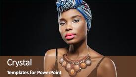  Presentation with afro - Beautiful presentation featuring south african - portrait of a young afro backdrop and a tawny brown colored foreground