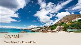  Presentation with cape town south africa - PPT layouts enhanced with nature reserve siamon's town background and a lemonade colored foreground