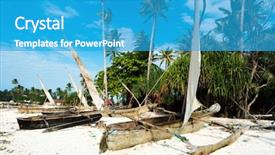  Presentation with boats - Slide deck with south african heritage - rustic boats with masts background and a  colored foreground