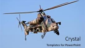  Presentation with helicopter - Amazing theme having south african rooivalk attack helicopter backdrop and a light blue colored foreground