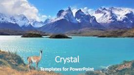  Presentation with lake - Colorful slide deck enhanced with south america - neverland patagonia emerald lake pehoe backdrop and a teal colored foreground
