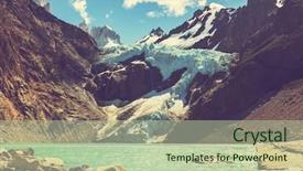  Presentation with america - Slides with south america - patagonia landscapes in argentina background and a mint green colored foreground