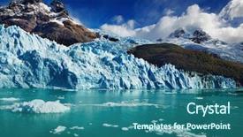  Presentation with lake - Cool new presentation theme with south america - spegazzini glacier argentino lake patagonia backdrop and a ocean colored foreground