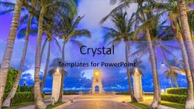  Presentation with florida beach - Presentation theme enhanced with south america monuments - west palm beach florida usa background and a teal colored foreground