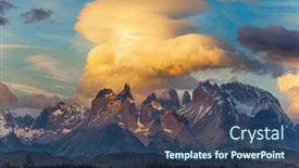  Presentation with chile patagonia - Beautiful PPT theme featuring south-america-patagonia-the-exotic backdrop and a ocean colored foreground