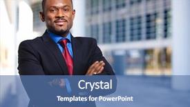  Presentation with cosmic african - Theme with south american - confident african businessman background and a ocean colored foreground