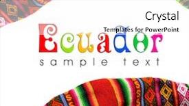  Presentation with ecuador - Beautiful presentation theme featuring south american - ecuador ornament backdrop and a white colored foreground