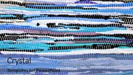  Presentation with fabric - PPT theme consisting of south american - fabric background and a teal colored foreground