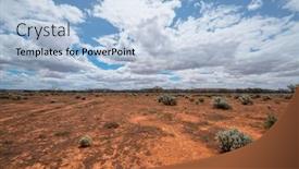  Presentation with outback australia - Presentation having south-australia-outback-desert background and a light blue colored foreground