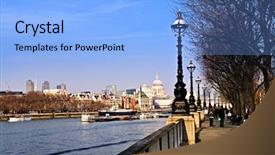  Presentation with paul - Slide deck featuring south bank of thames river background and a  colored foreground