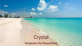  Presentation with miami beach - PPT layouts consisting of south beach miami florida background and a lemonade colored foreground