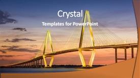  Presentation with charleston - PPT layouts having south carolina usa at arthur background and a ocean colored foreground