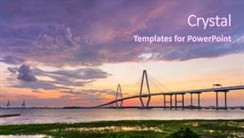  Presentation with charleston - Slides with south carolina usa at arthur background and a violet colored foreground