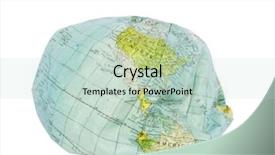  Presentation with environmental - Presentation theme consisting of map mexico - deflated earth globe environmental damage background and a white colored foreground