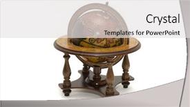  Presentation with history earth globe isolated white - Slides consisting of south east asia - antique earth globe isolated background and a light gray colored foreground