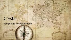  Presentation with map vintage - PPT theme enhanced with south east asia - vintage map made in 1676 background and a soft green colored foreground