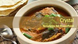  Presentation with curry - Amazing theme having south indian food - fish head curry singaporean cuisine backdrop and a tawny brown colored foreground