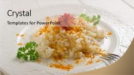  Presentation with south indian food - Amazing slides having south indian food - rice with natural saffron backdrop and a lemonade colored foreground