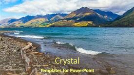  Presentation with journey to new heights - Theme with south-island-magical-journey background and a tawny brown colored foreground