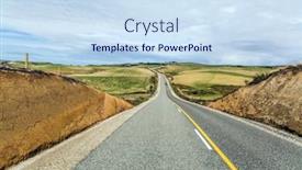  Presentation with green hills - PPT theme enhanced with south-island-new-zealand-incredible background and a sky blue colored foreground