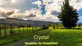  Presentation with automotive - PPT theme having south-island-of-new-zealand background and a tawny brown colored foreground