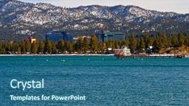  Presentation with tahoe - Presentation having south lake tahoe in winter background and a ocean colored foreground