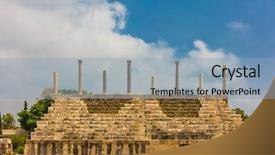  Presentation with south asia - Beautiful theme featuring south lebanon middle east backdrop and a light blue colored foreground