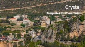  Presentation with middle east - Beautiful PPT layouts featuring south lebanon middle east backdrop and a dark gray colored foreground