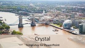  Presentation with london - PPT theme having south london with london bridge background and a lemonade colored foreground