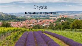  Presentation with czech republic - Presentation theme consisting of south-moravian-town-of-mikulov background and a light blue colored foreground