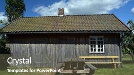  Presentation with precision farming - PPT layouts featuring south norway ancient farming background and a tawny brown colored foreground