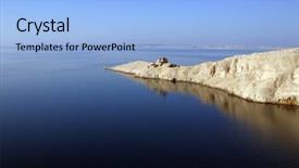  Presentation with lighthouse - PPT layouts consisting of south point of the island background and a light blue colored foreground