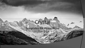  Presentation with house snow mountain - Beautiful slides featuring south pole - beautiful snow-capped mountains backdrop and a  colored foreground