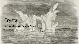  Presentation with eau - Amazing slides having south pole - old illustration of an iceberg backdrop and a light gray colored foreground