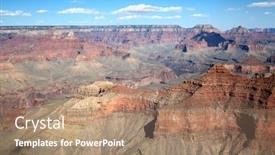  Presentation with grand canyon - PPT theme enhanced with south-rim-of-the-grand background and a coral colored foreground