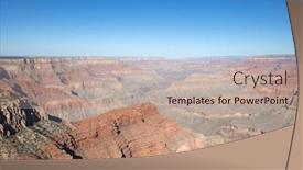  Presentation with grand canyon - Presentation theme with south-rim-of-the-grand background and a mint green colored foreground