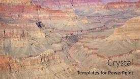  Presentation with grand canyon - Presentation having south-rim-of-the-grand background and a coral colored foreground
