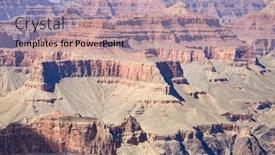  Presentation with grand canyon - Theme having south-rim-of-the-grand background and a coral colored foreground