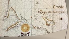  Presentation with africa map - Colorful presentation theme enhanced with south-western asia old map backdrop and a lemonade colored foreground