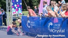  Presentation with finish line - Amazing slides having southampton-uk-2-july-2017 backdrop and a ocean colored foreground