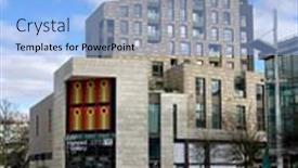  Presentation with art gallery - Presentation theme enhanced with southampton-uk-5th-march-2021 background and a light blue colored foreground