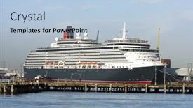  Presentation with history time - Presentation theme consisting of southampton-uk-jan-6-cunard background and a light blue colored foreground