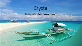  Presentation with asia - Cool new theme with southeast asia - holidays on tropical island backdrop and a teal colored foreground