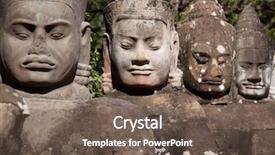  Presentation with asia - Colorful slide set enhanced with southeast asia - temples of angkor backdrop and a violet colored foreground